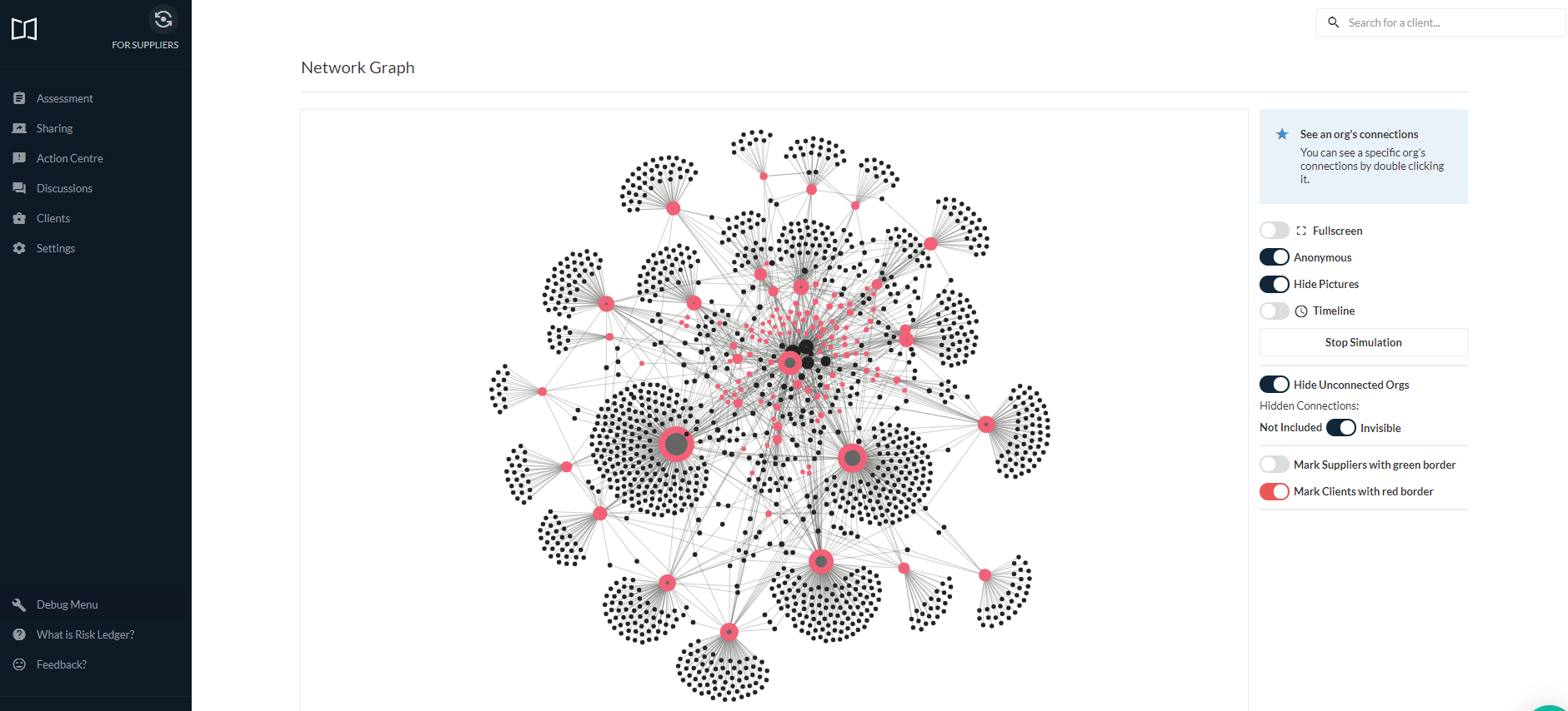 screenshot of Risk Ledger